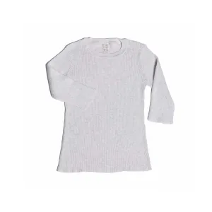 3/4 SLEEVE RIBBED CREW NECK