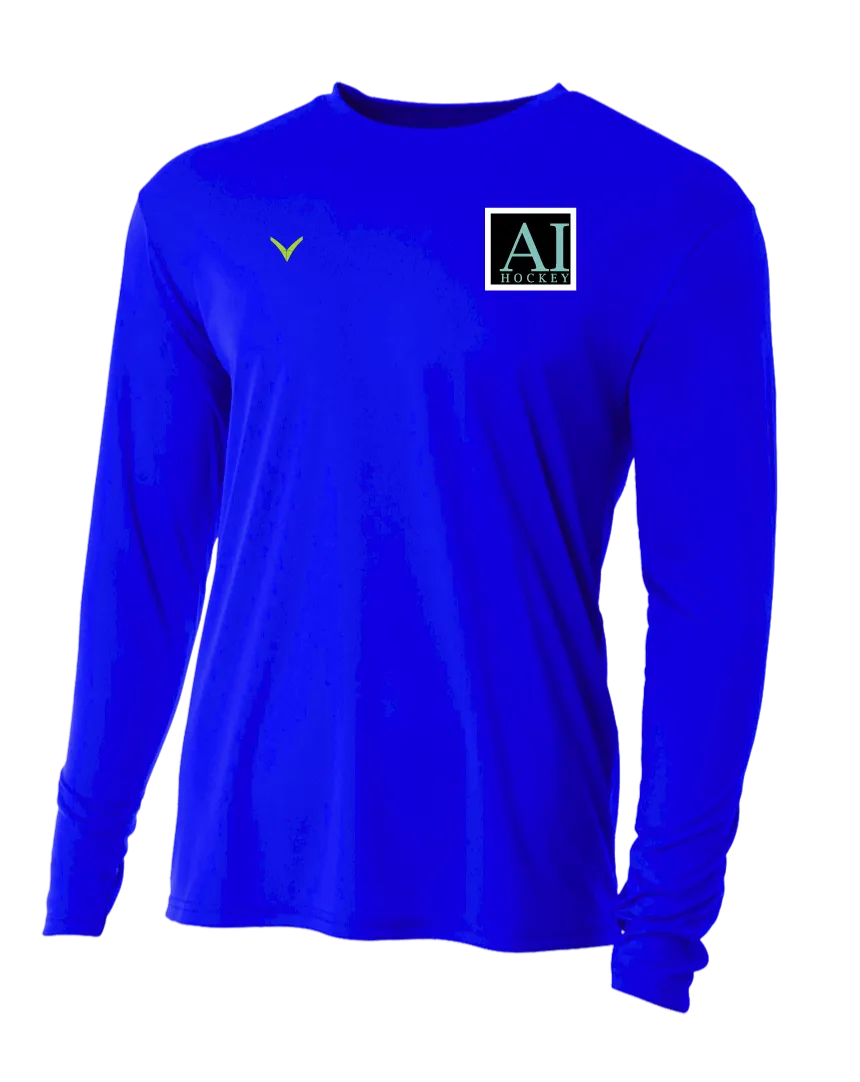 A TEST STORE Men's Long Sleeve Performance Crew