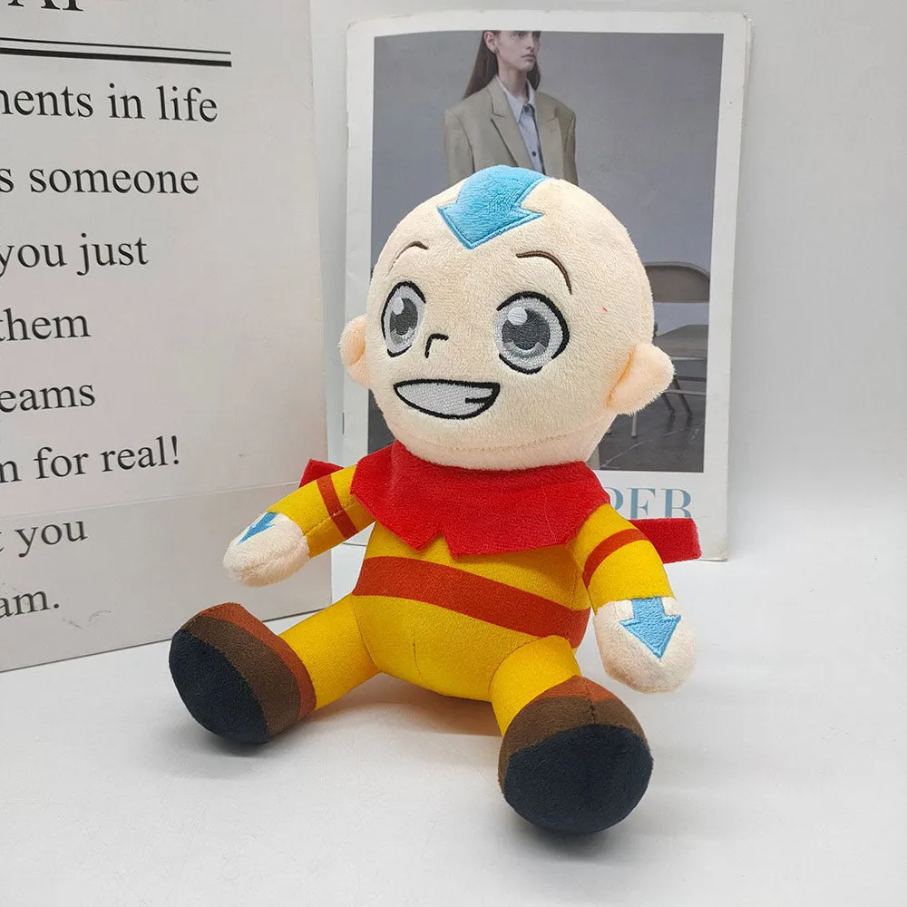 Avatar Aang Cosplay Plush Toys Cartoon Soft Stuffed Dolls Mascot Birthday Xmas Gift