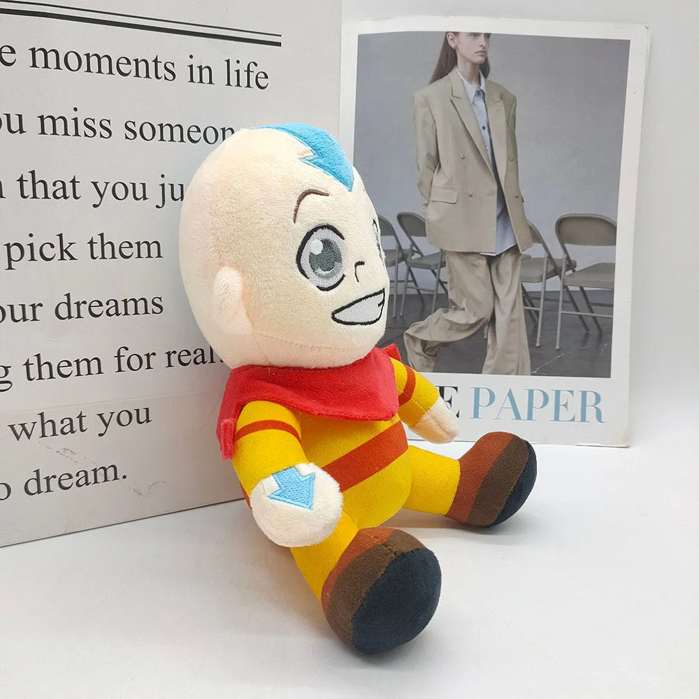 Avatar Aang Cosplay Plush Toys Cartoon Soft Stuffed Dolls Mascot Birthday Xmas Gift