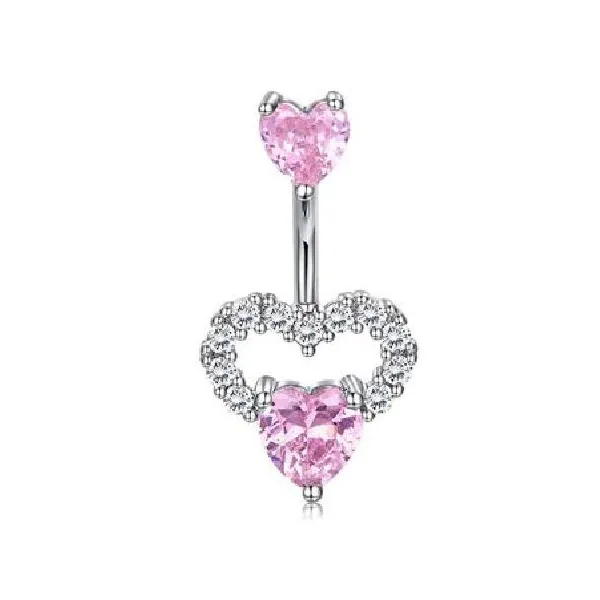 Belly Ring - Heart Triple