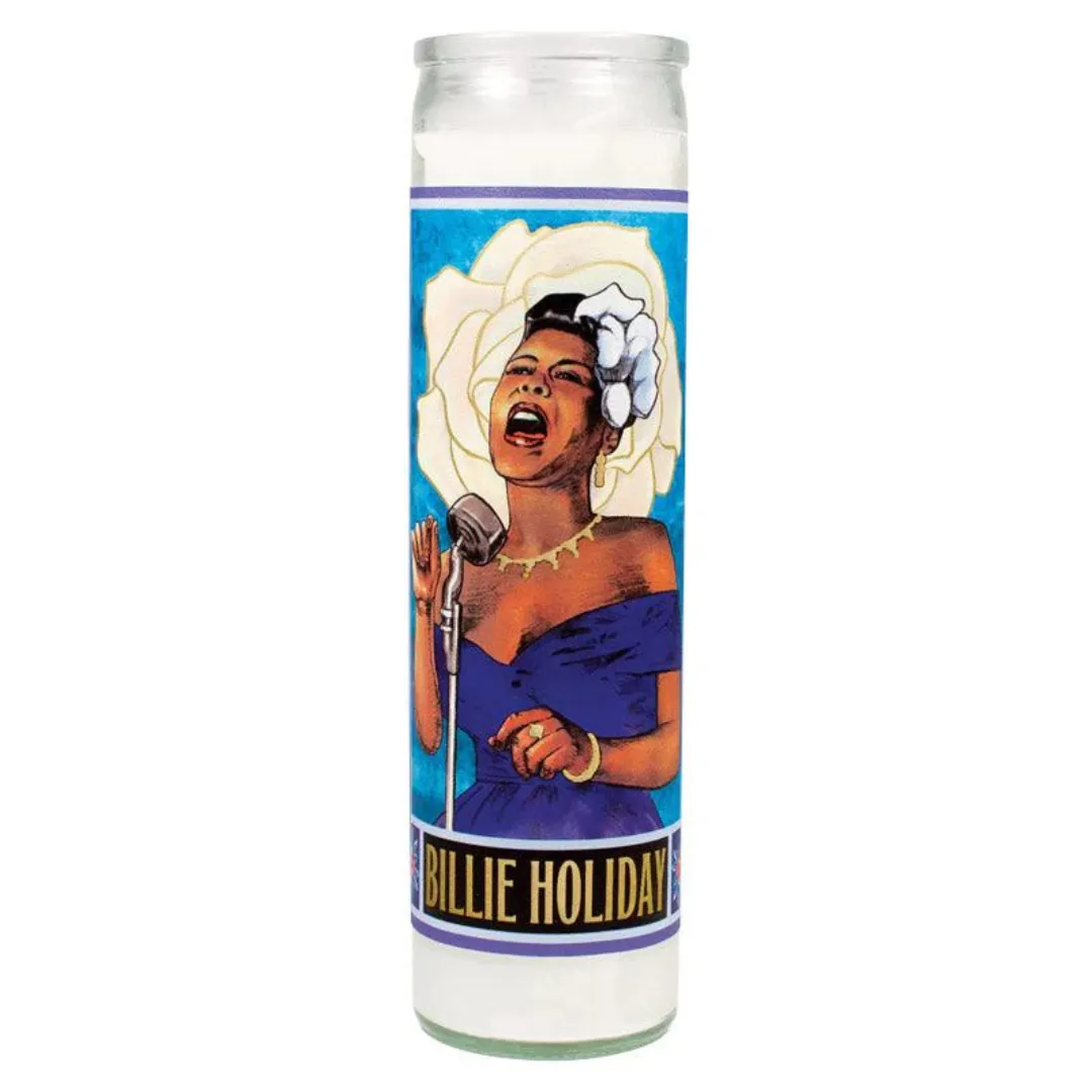 Billie Holiday Secular Saint Candle