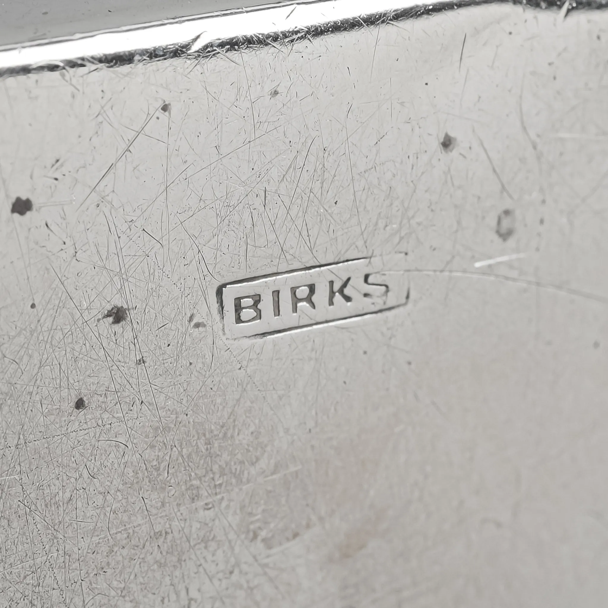 BIRKS Vintage Sterling Silver Rectangular Ring Box - Monogrammed