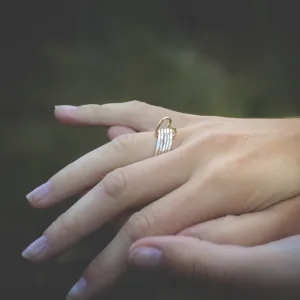 Bound By Love dainty stacking ring set