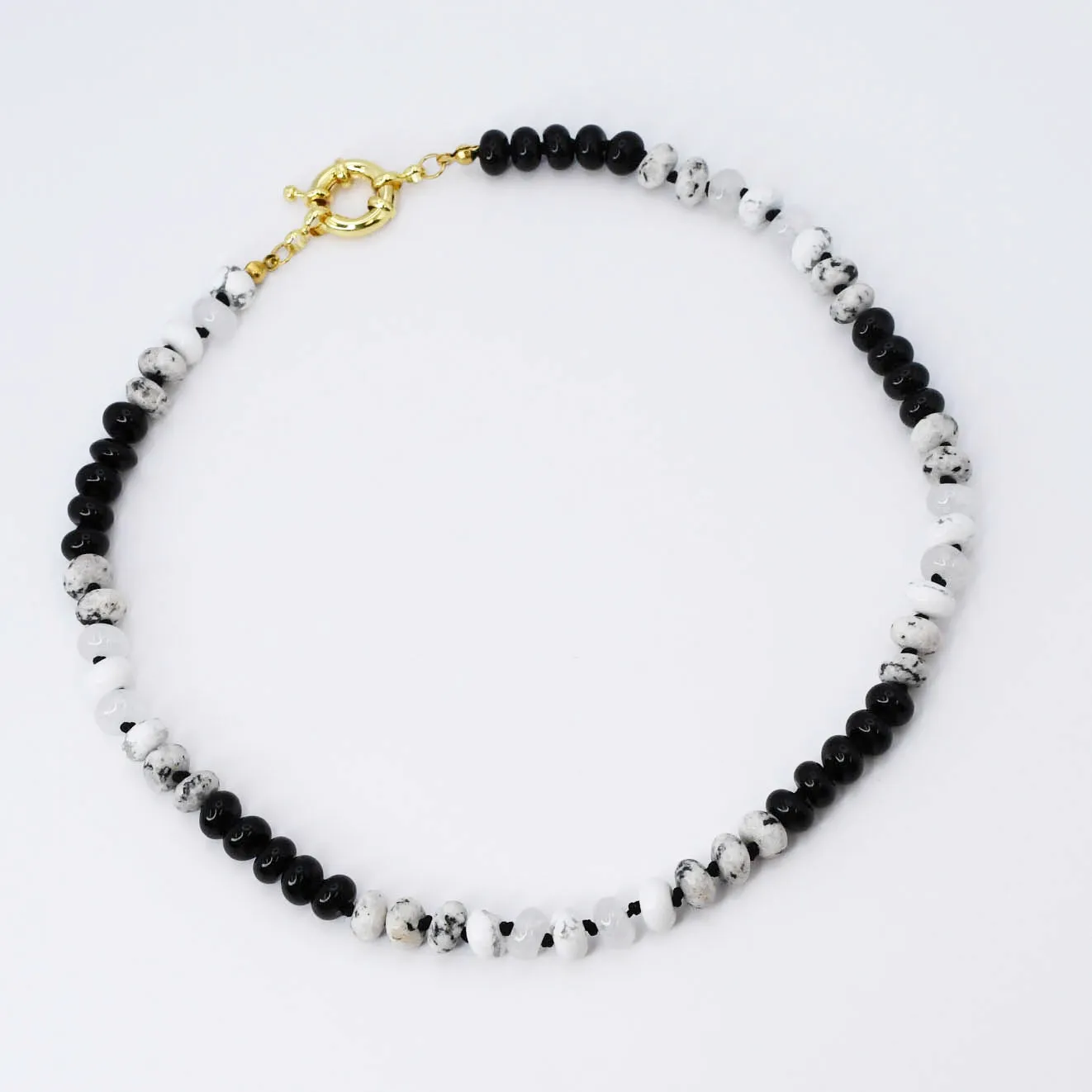 Brooke Black and White Gemstone N17