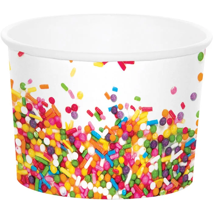 Bulk Confetti Sprinkles Paper Treat Cups (72 per Case)