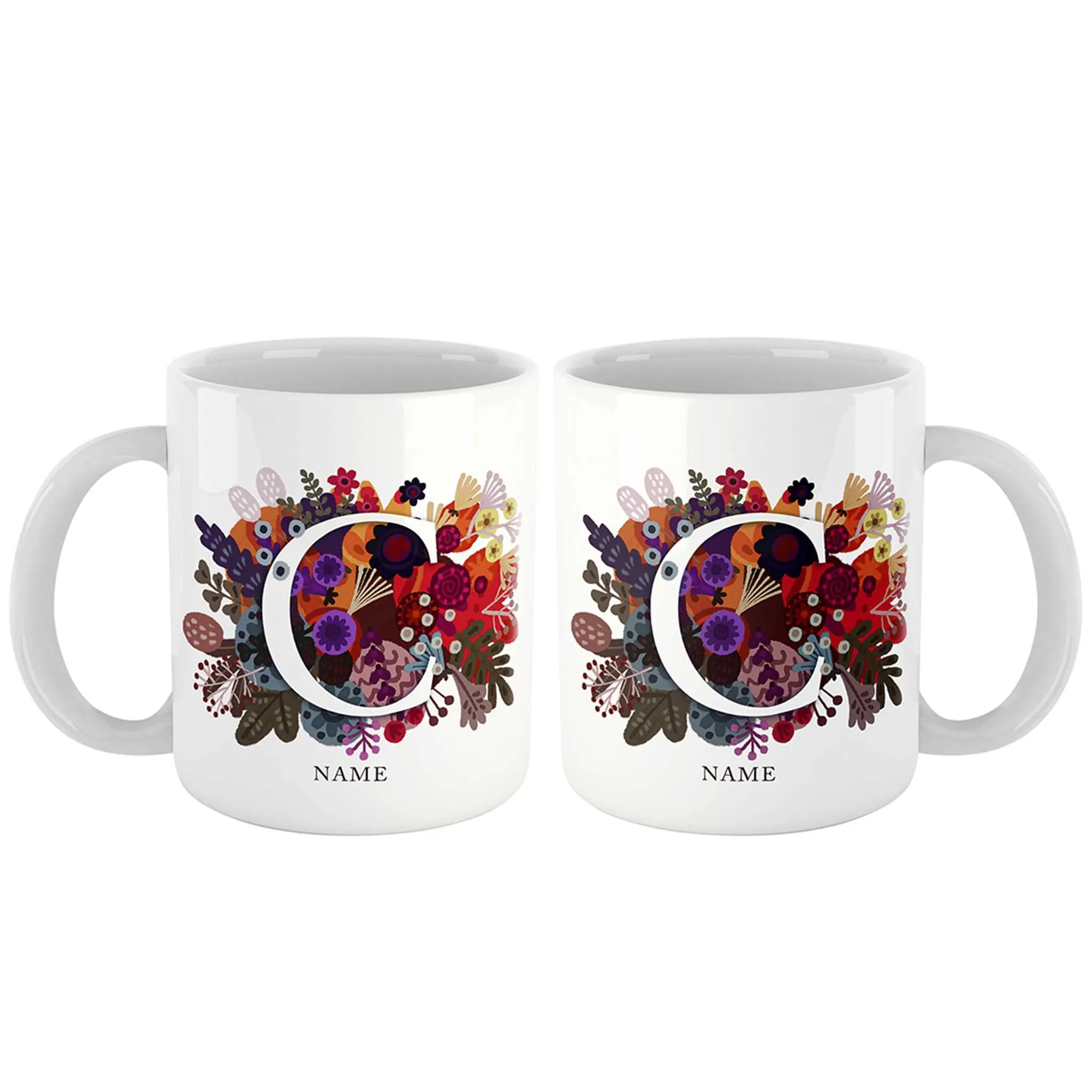 Burst of Colors Couple Personalized Mug