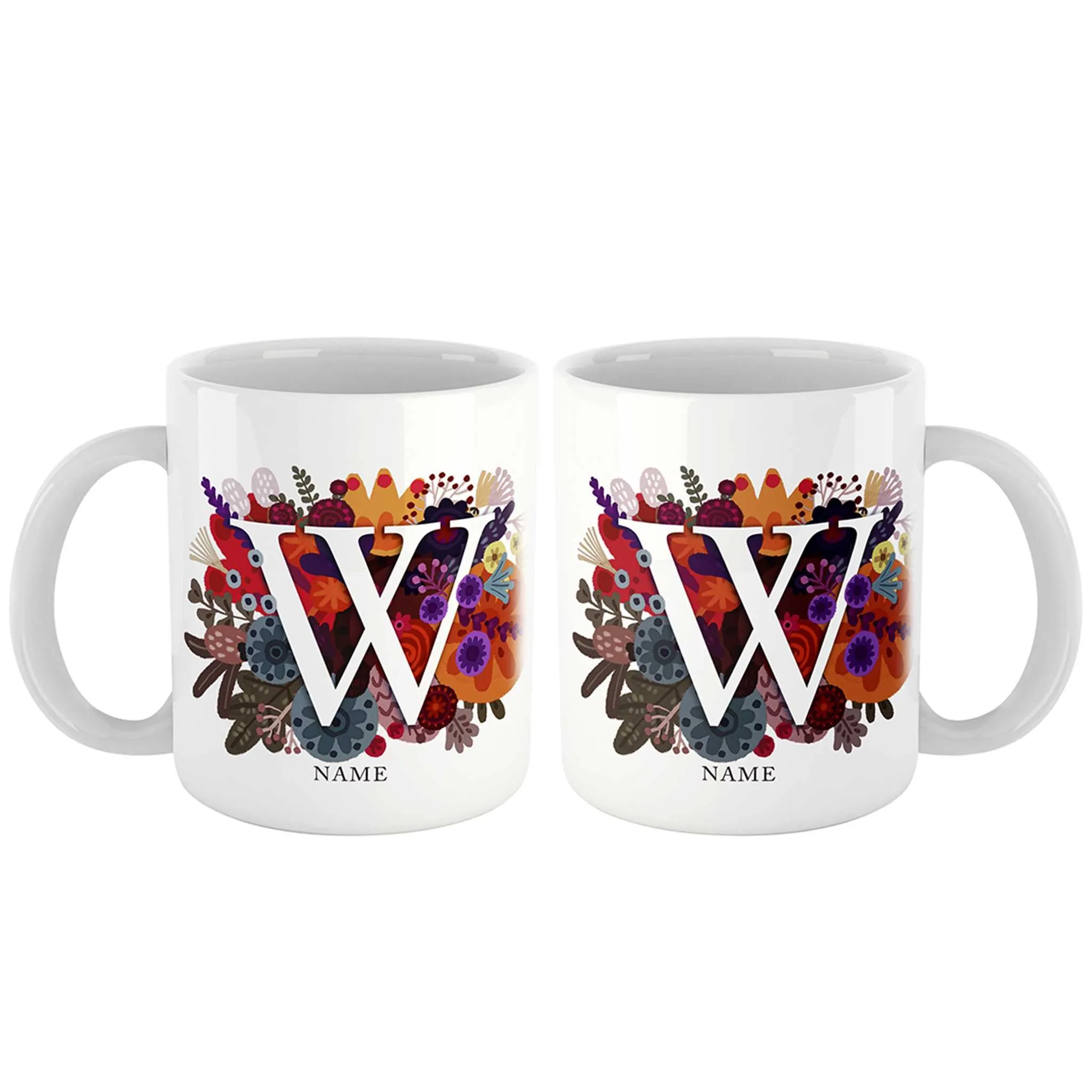 Burst of Colors Couple Personalized Mug