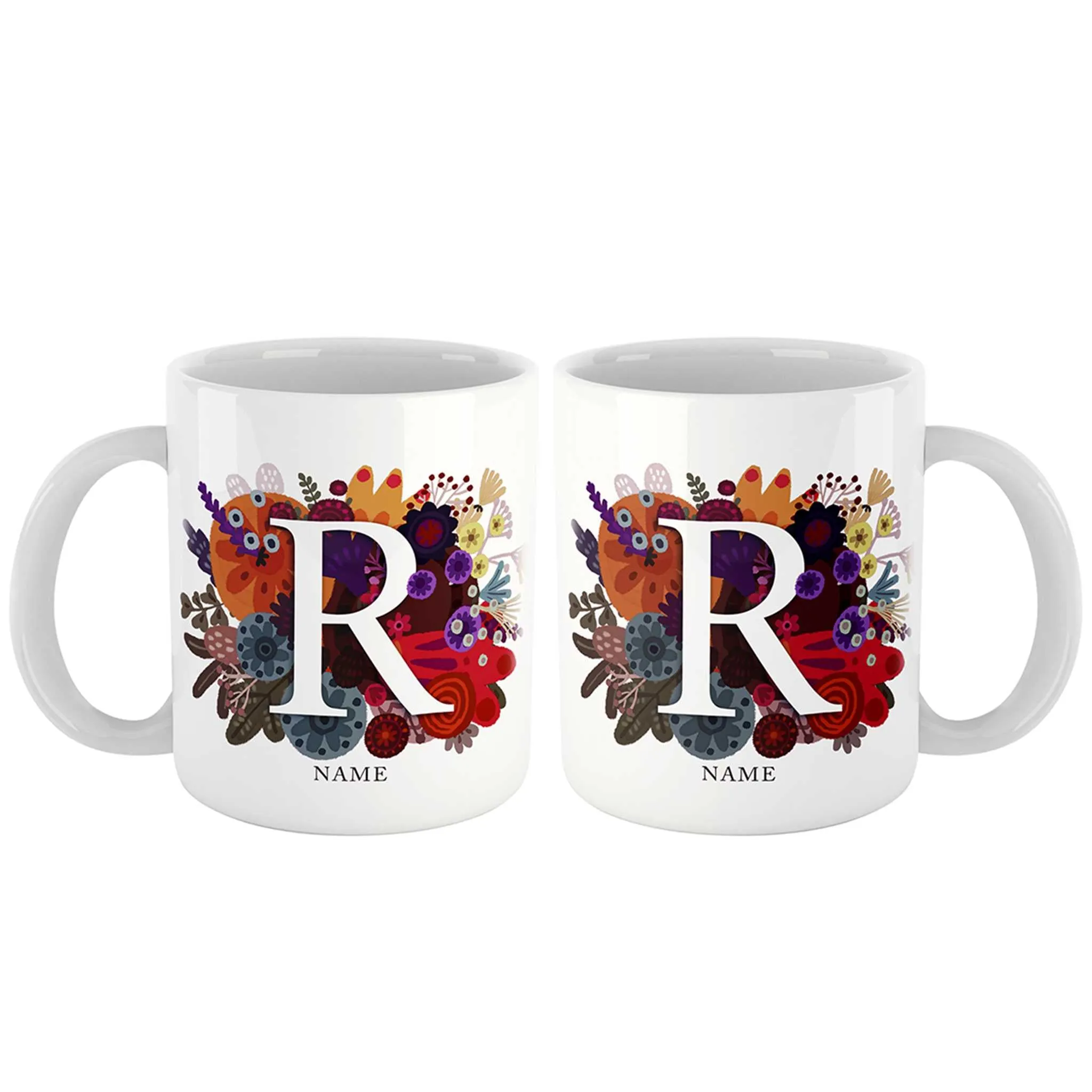 Burst of Colors Couple Personalized Mug