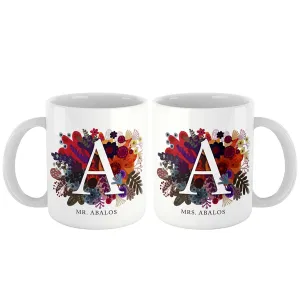 Burst of Colors Couple Personalized Mug