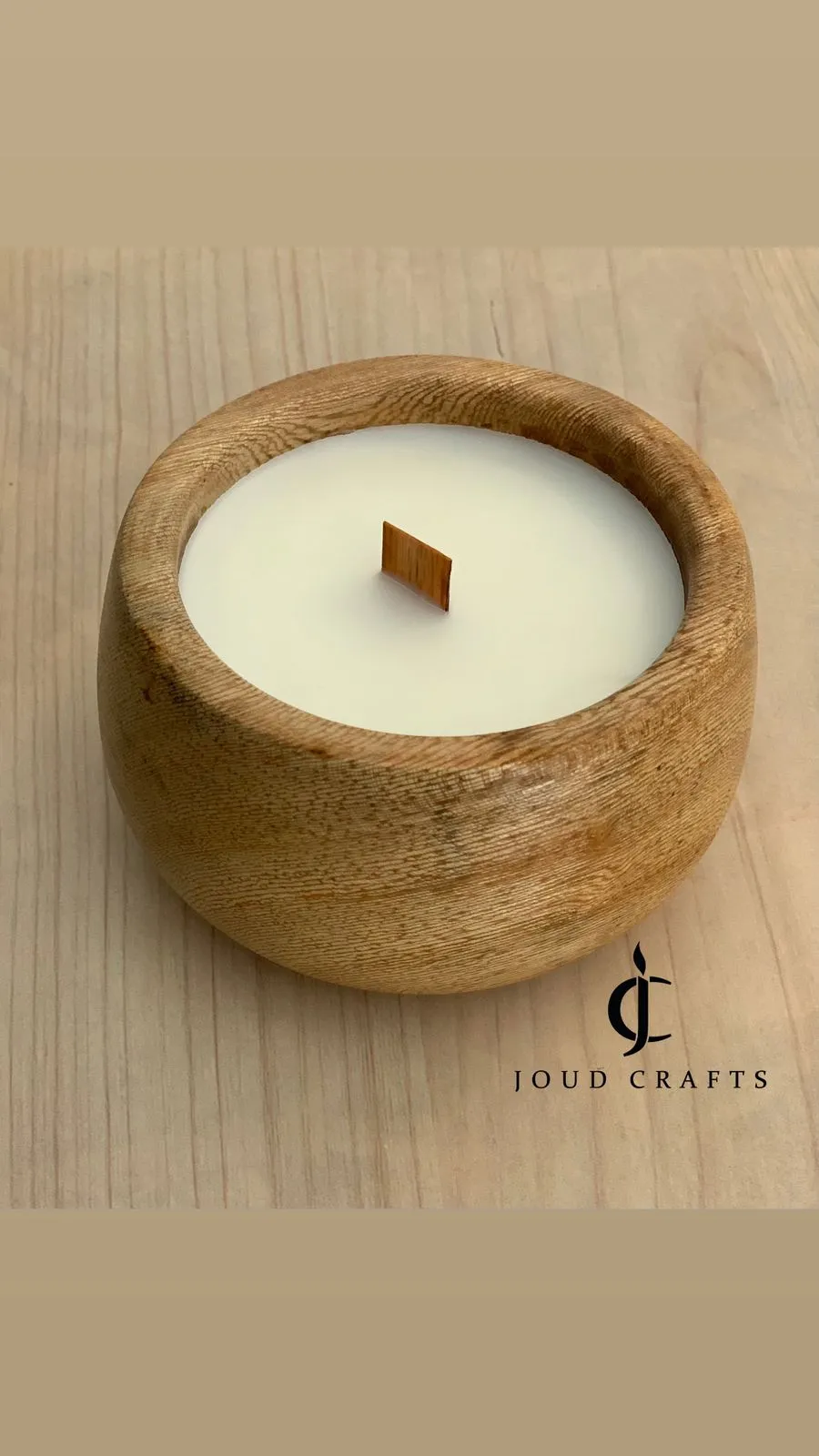 Candle wooden Bowl