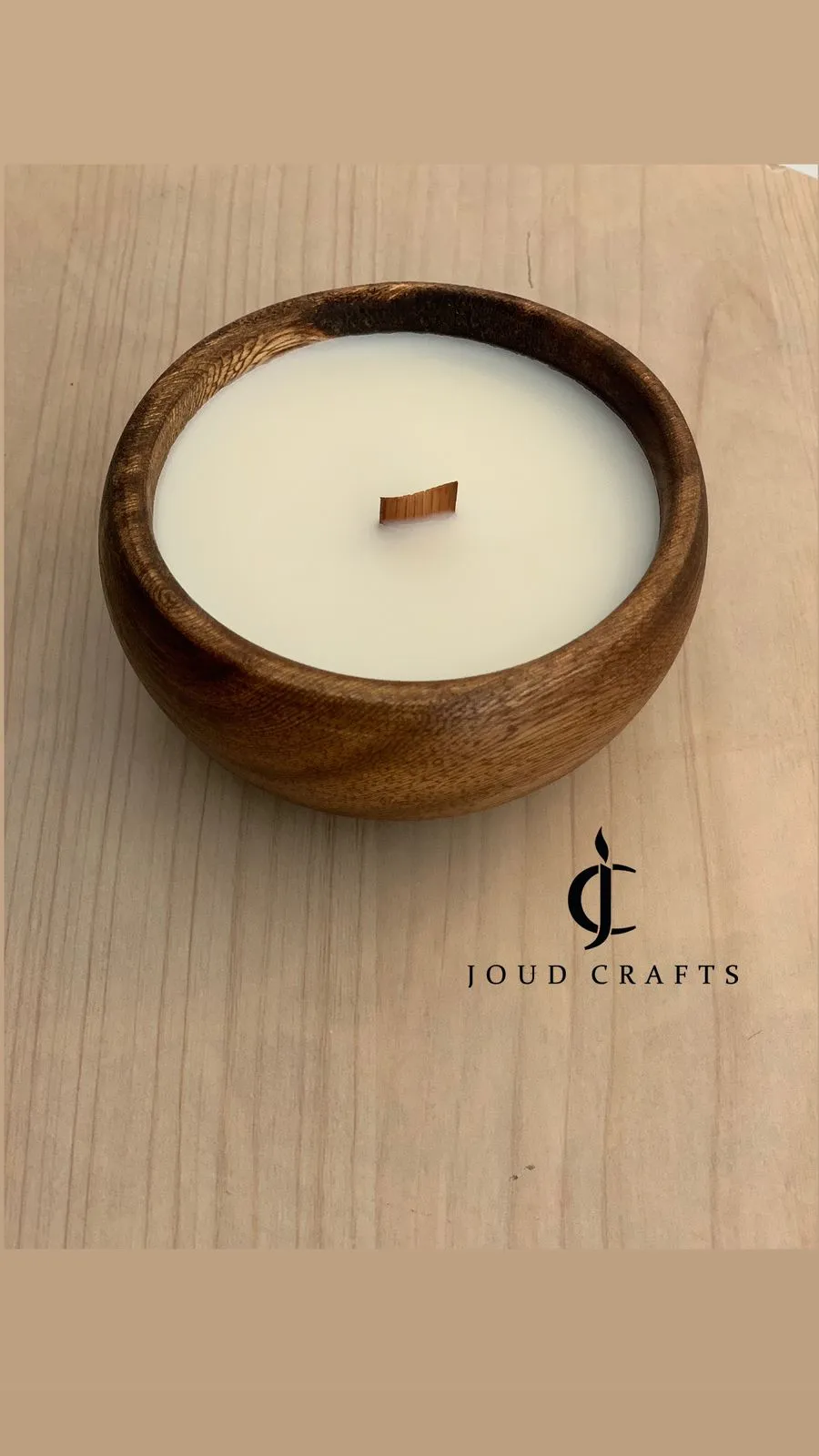 Candle wooden Bowl