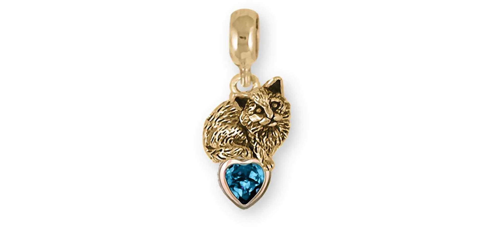 Cat Jewelry 14k Gold Handmade Cat Charm Slide This Charm Will Fit A Pandora? Slide Bracelet MN4-SPNSG