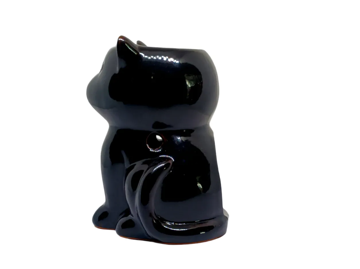 Ceramic Black Cat Oil Burner