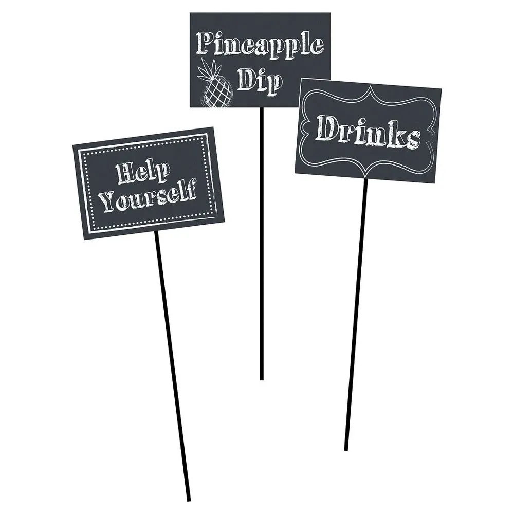 Chalkboard Centerpiece Sticks (3ct)