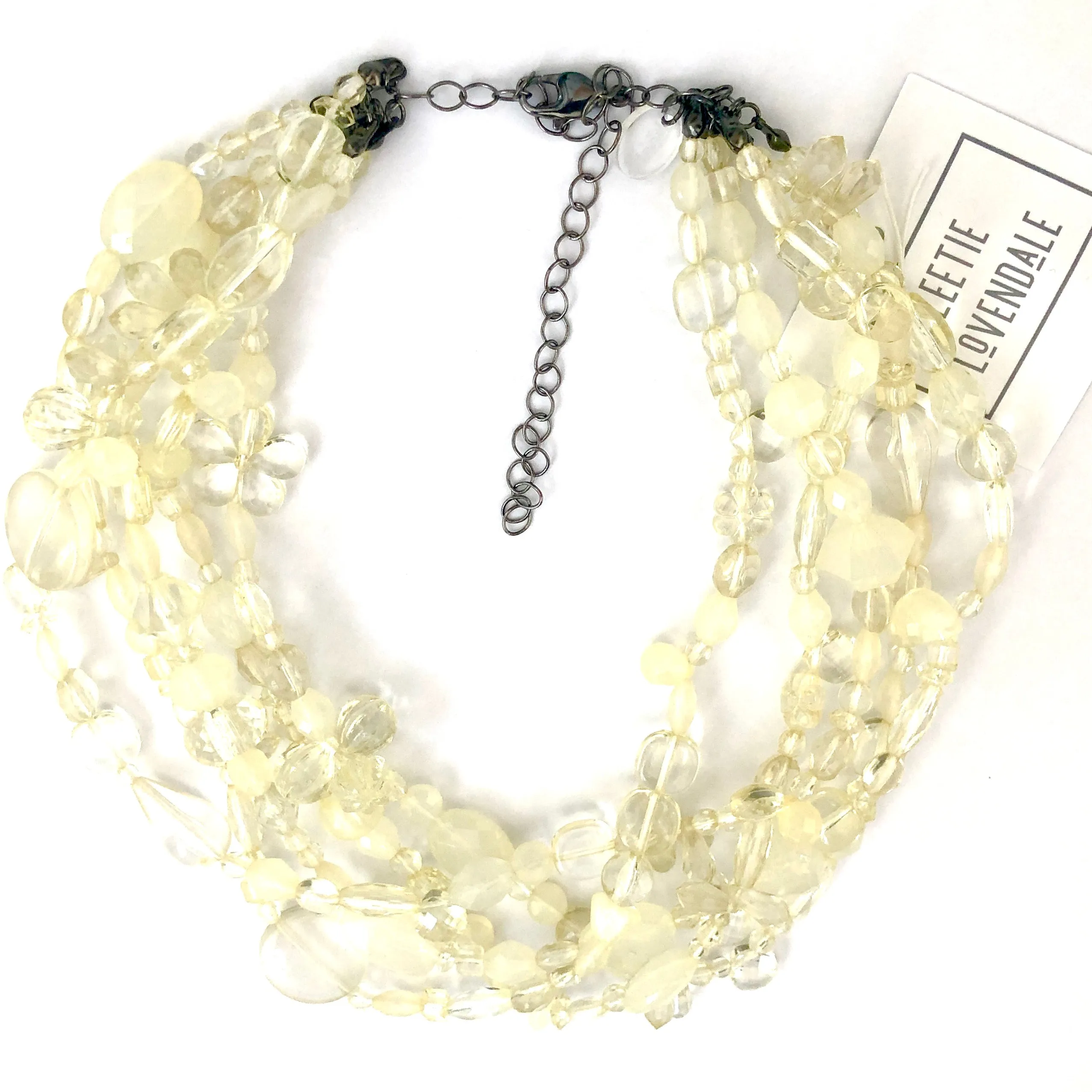 Citrine Yellow Mixed Lucite Sylvie Necklace*