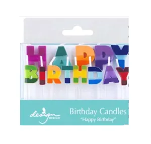 Color Block Birthday Candles