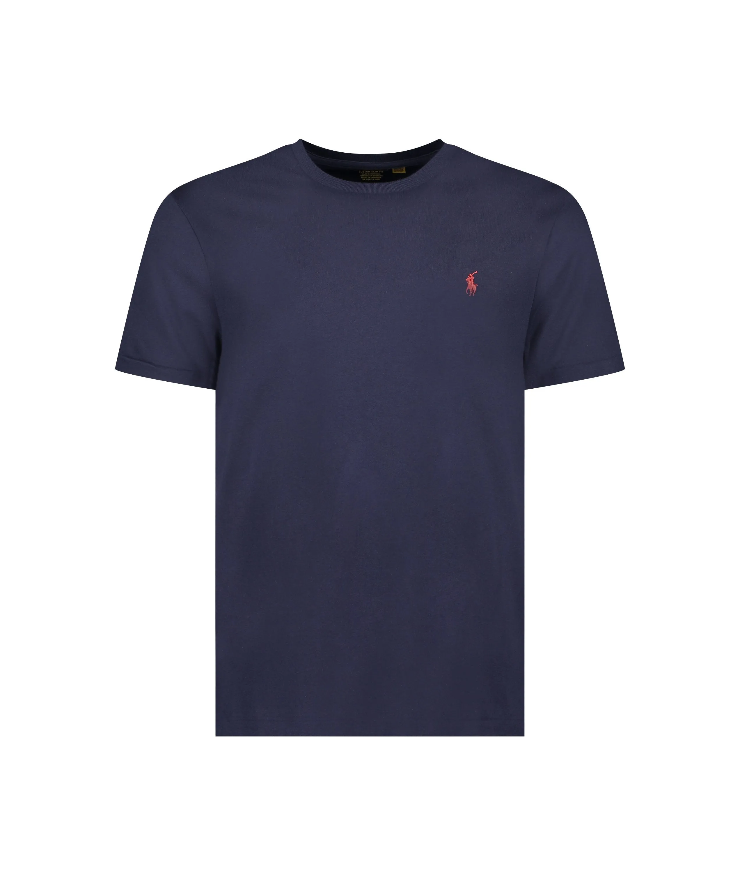 Custom Slim Fit Jersey Crewneck T-shirt - Navy