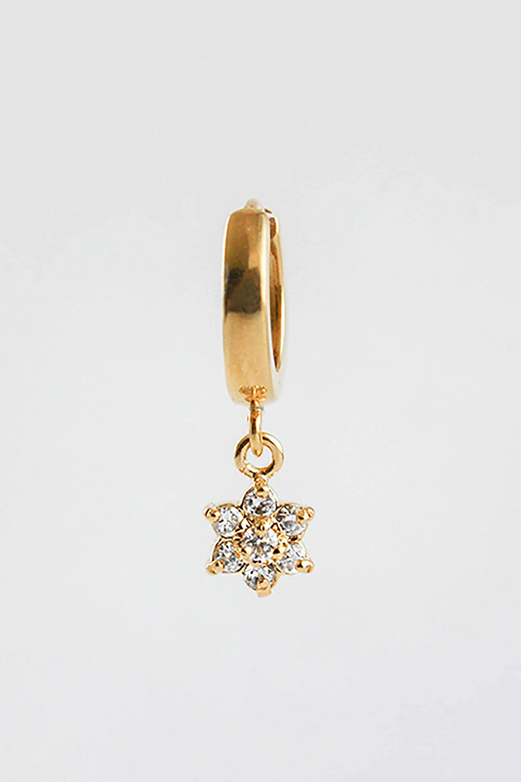 daisy earring hoop gold <br> by Neinties