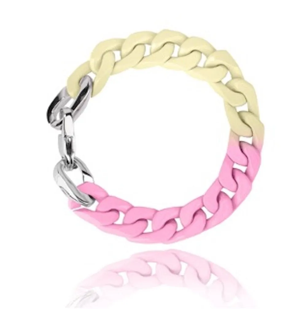 DOUBLE DIP BRACELET PINK/LEMON