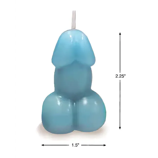 Blue Eden Penis-Shaped Candle