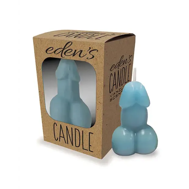 Blue Eden Penis-Shaped Candle