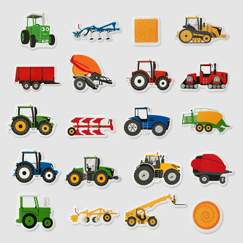 Farm Machine Bath Stickers