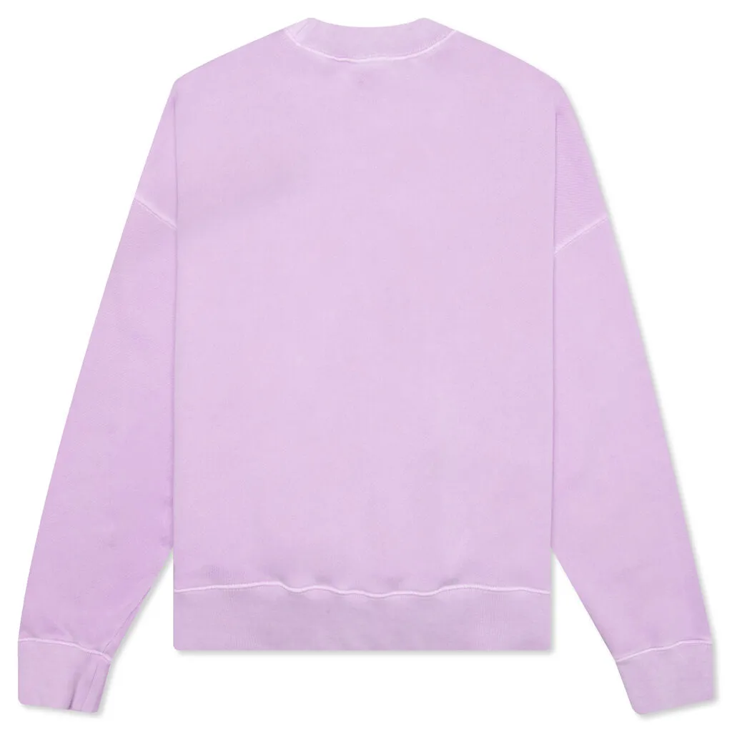 GD Curved Logo Crewneck - Lilac/Black