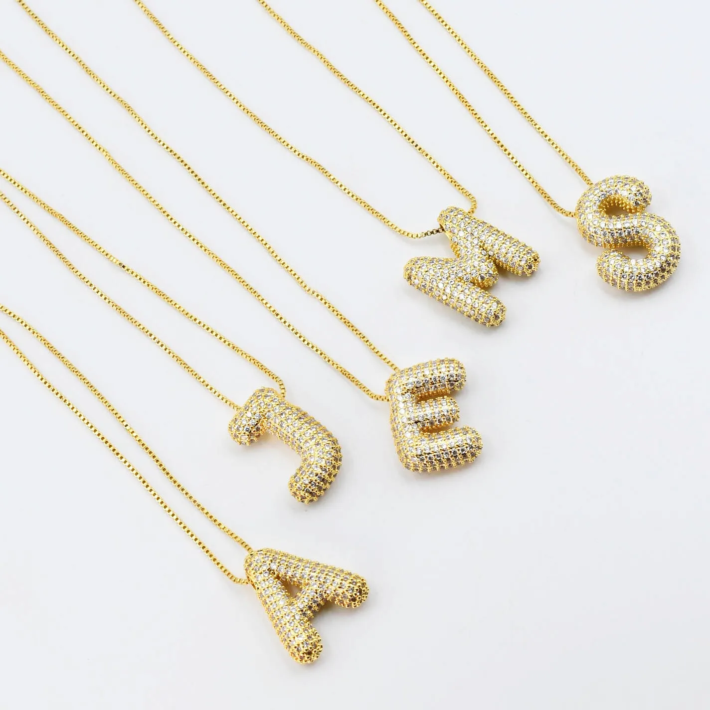 Gold Crystal Balloon Initials