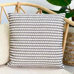 Gray Braids Pillow