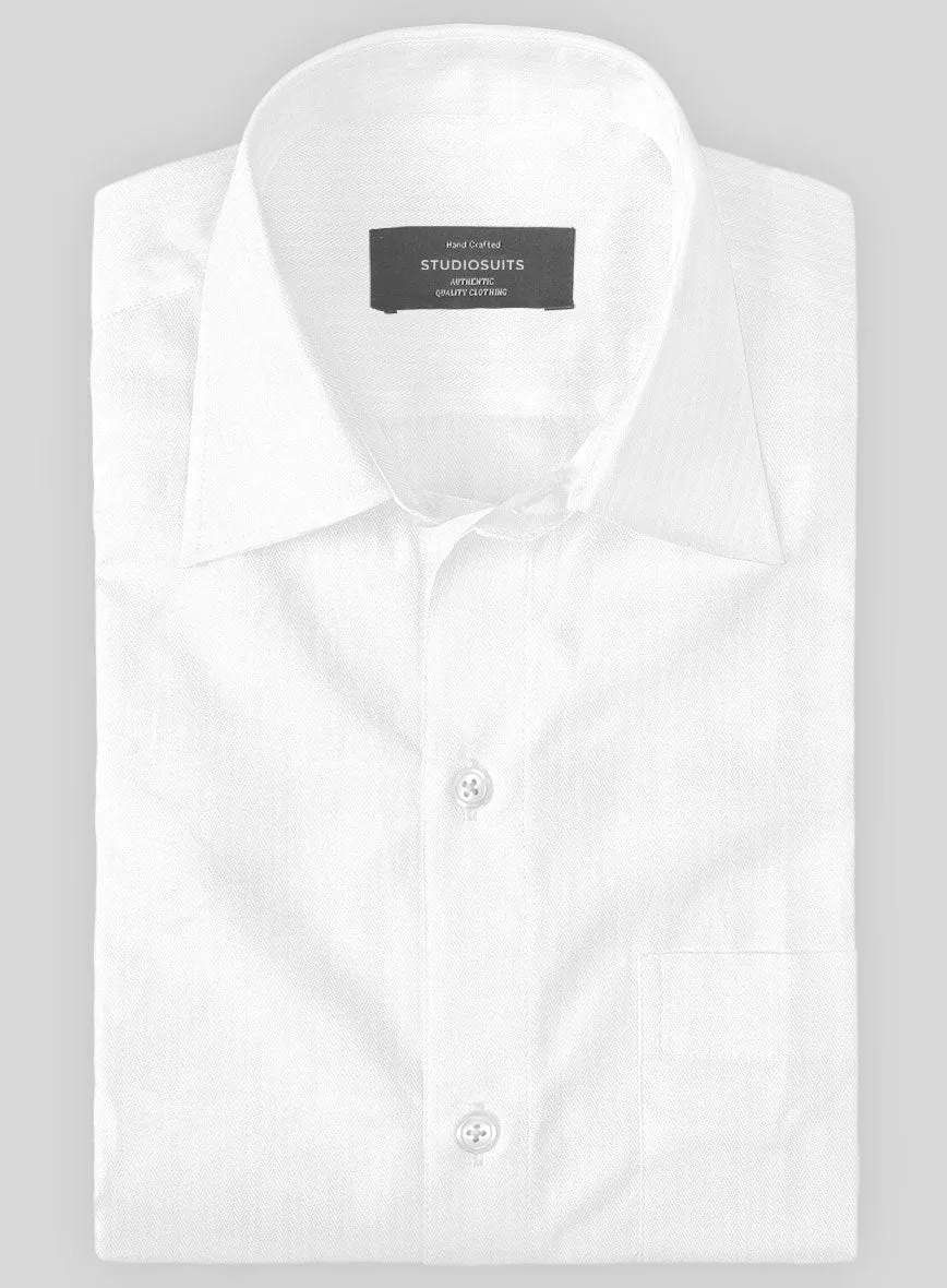 Italian Lombardo White Stripe Shirt