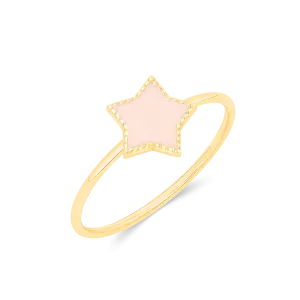 Kids Enamel Star Ring