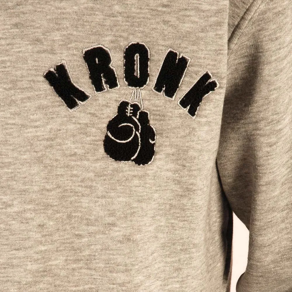 KRONK One Colour Gloves Towelling Applique Logo Sweatshirt