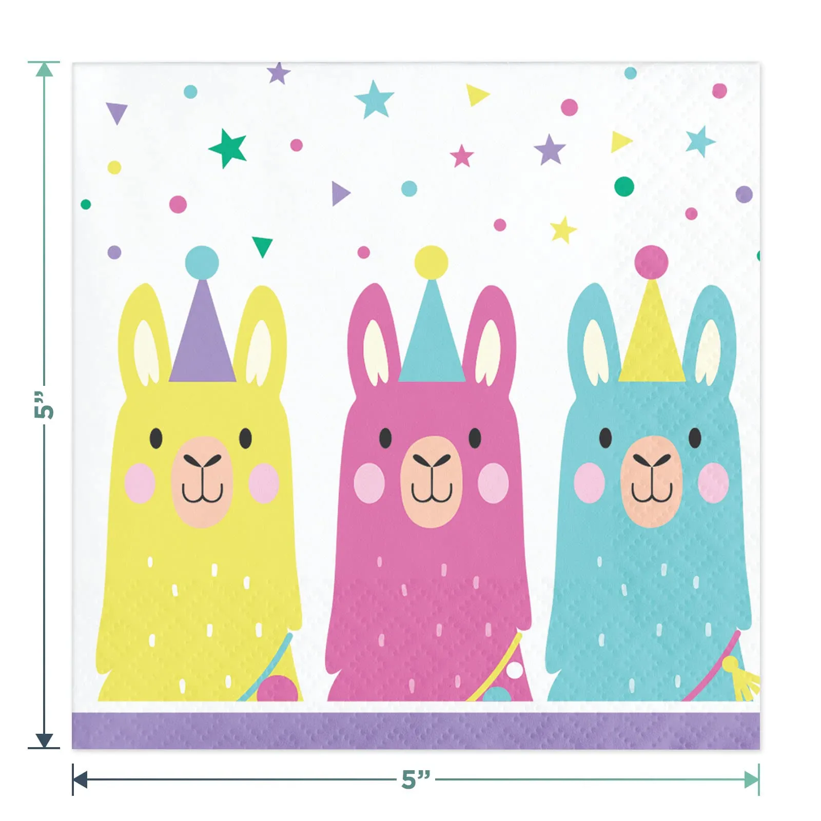 Llama Party Supplies - Llama Fiesta and Cactus Paper Dessert Plates, Napkins, Forks, Cups, Table Cover, and Banner Set (Serves 16)