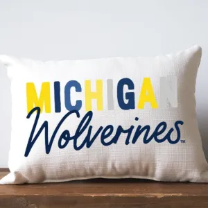 Michigan Wolverines Pillow