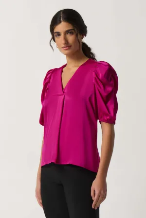 New Dimensions Puff Sleeve  Blouse - Pink 233026