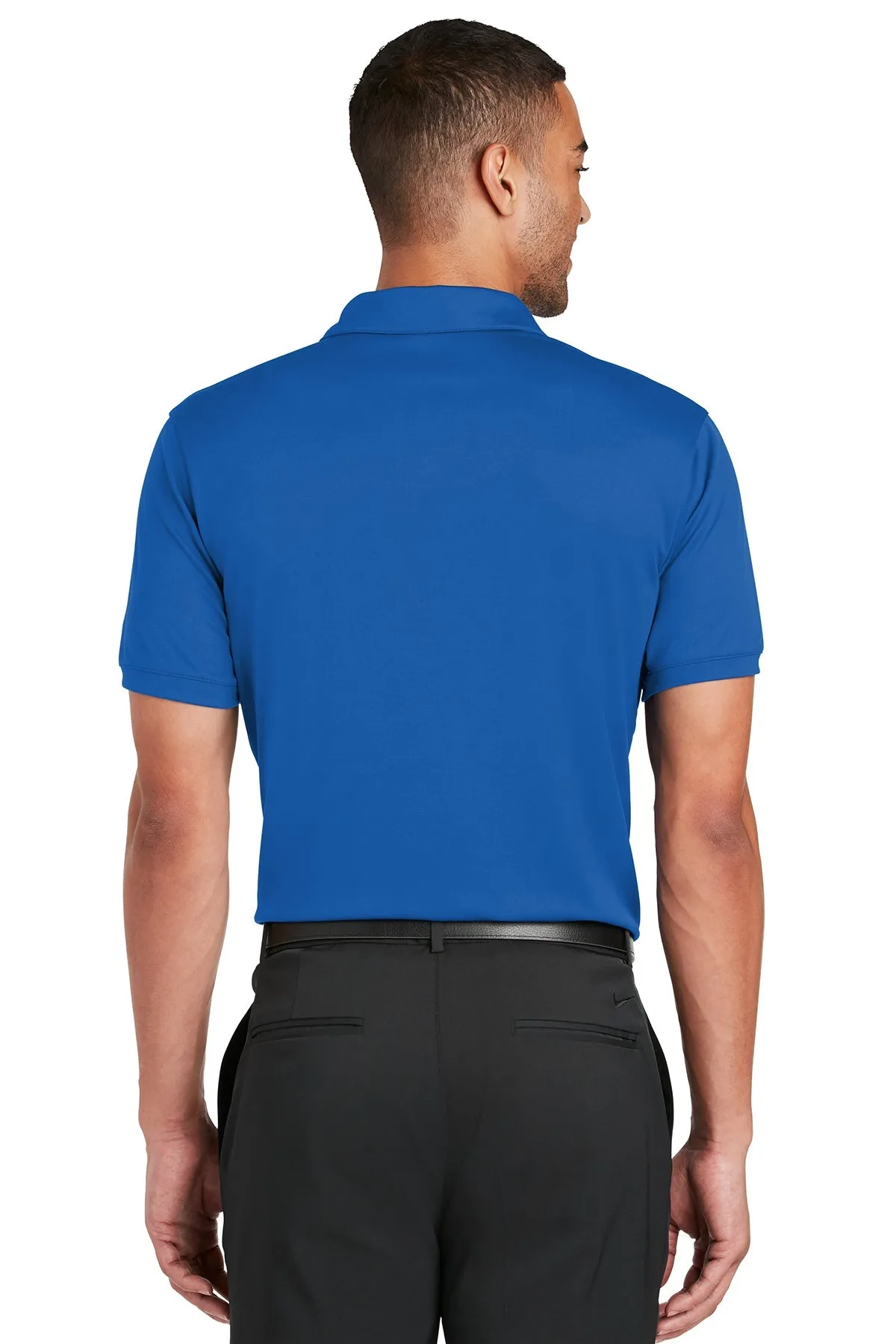 Nike Dri-FIT Players Modern Fit Custom Polos, Gym Blue