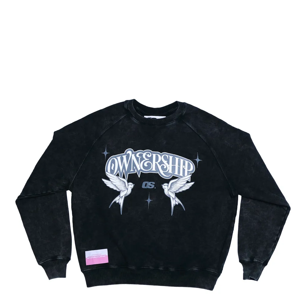 Ownership Men's OS Twin Birds Crewneck