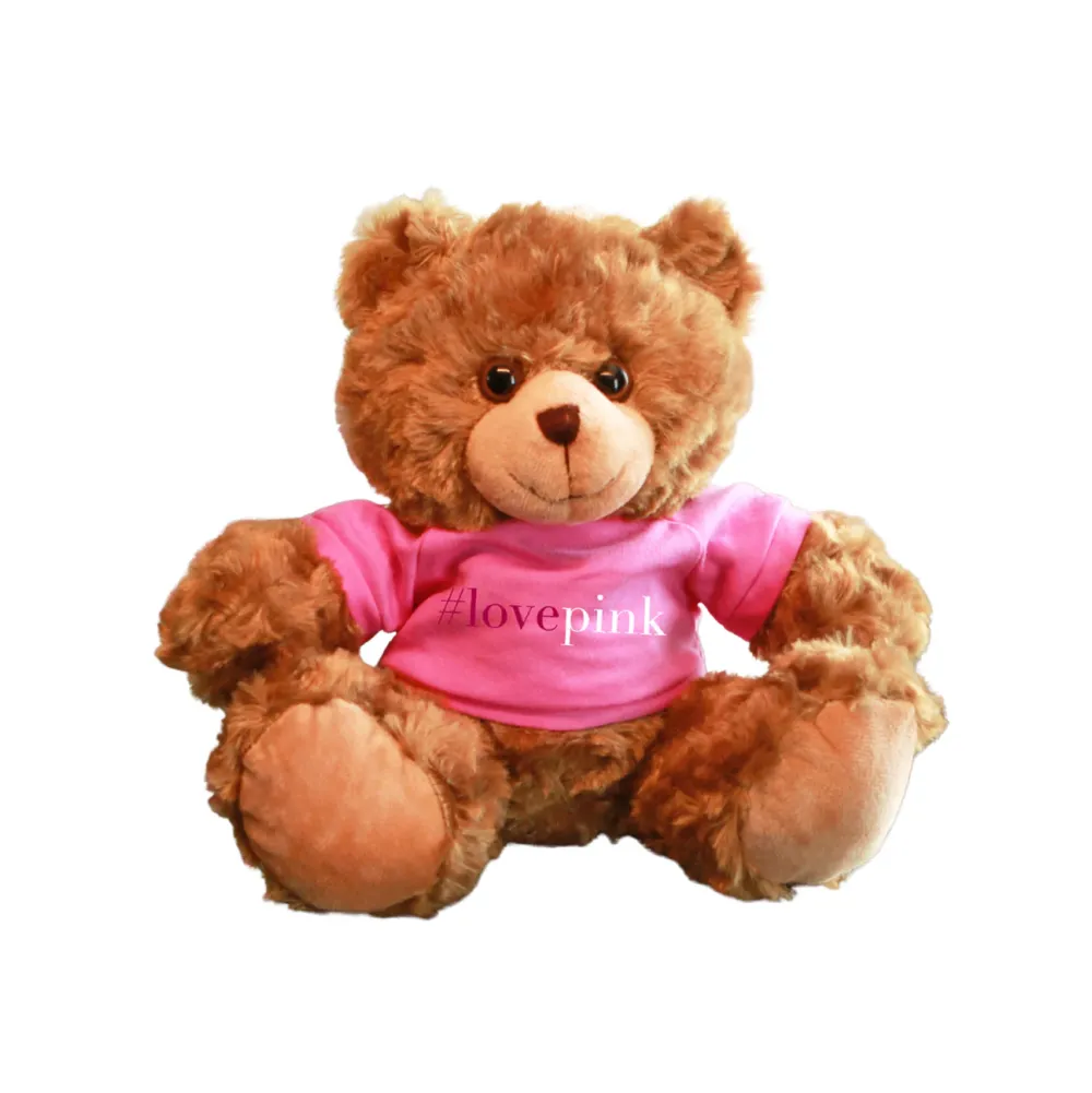 "Love Pink" Mocha Bear