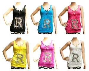 "R" for Romance Initial Fashion Blouses