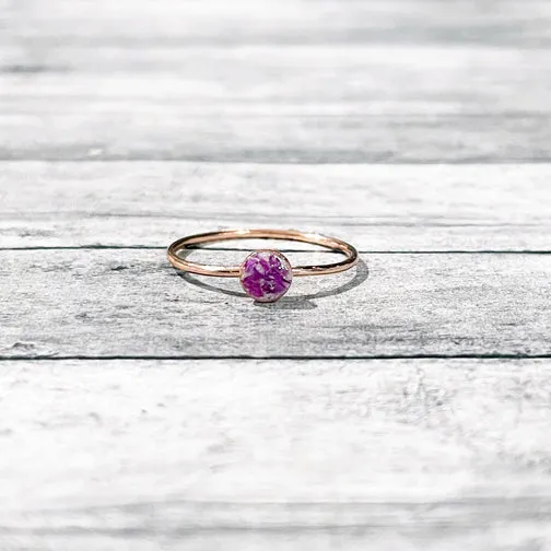 Remembrance Rings Using Flower Petals