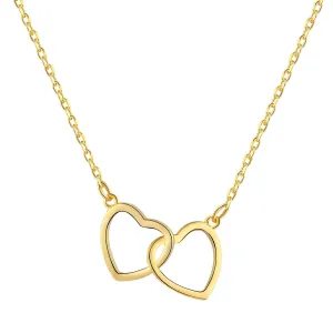 Reriti Intensity 18K gold plated Hearts Link Necklace