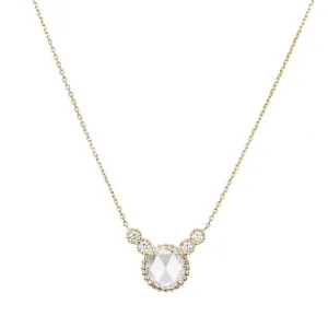 Rose Cut Diamond Dew Necklace