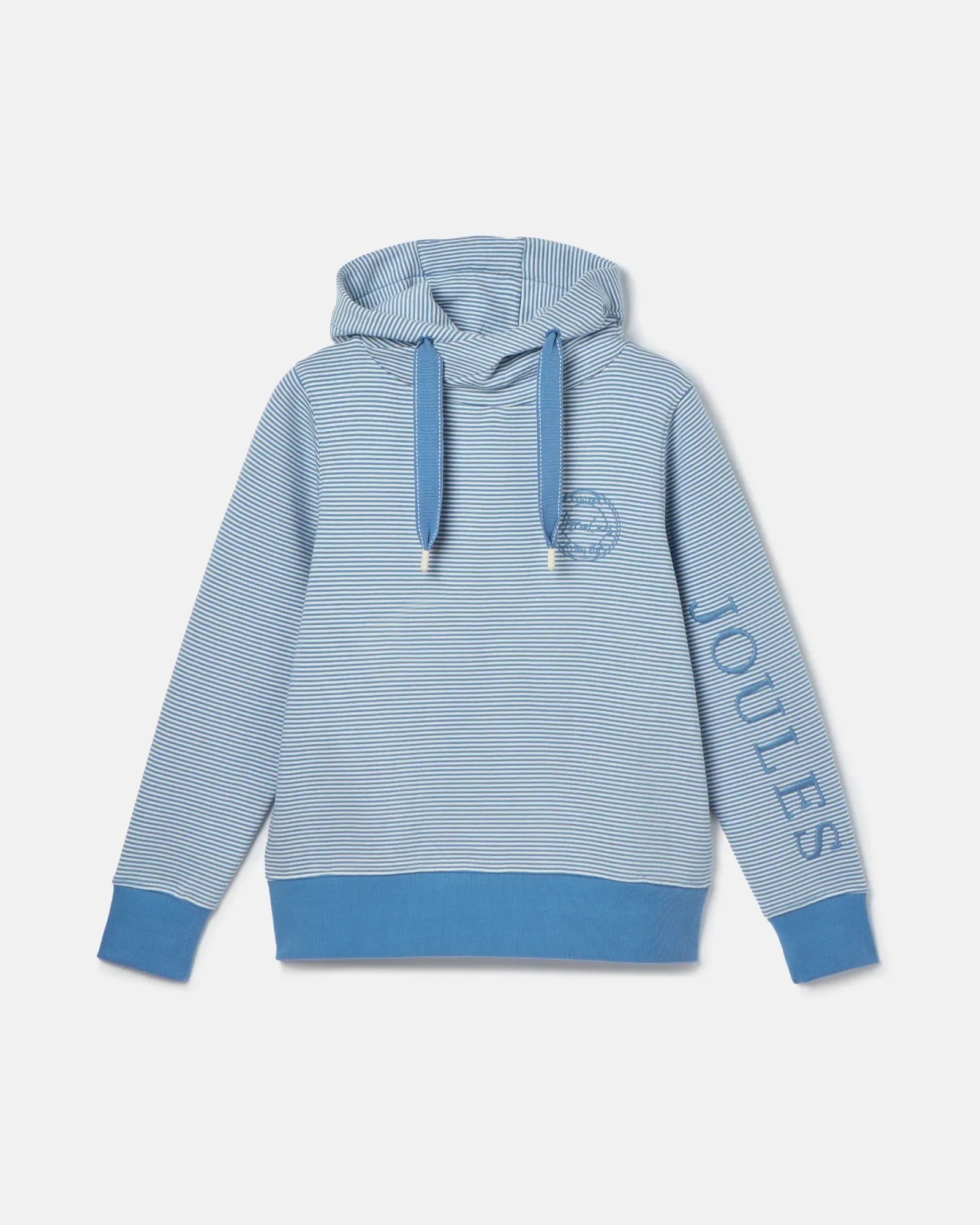 Rushton Blue Cowl Neck Hoodie