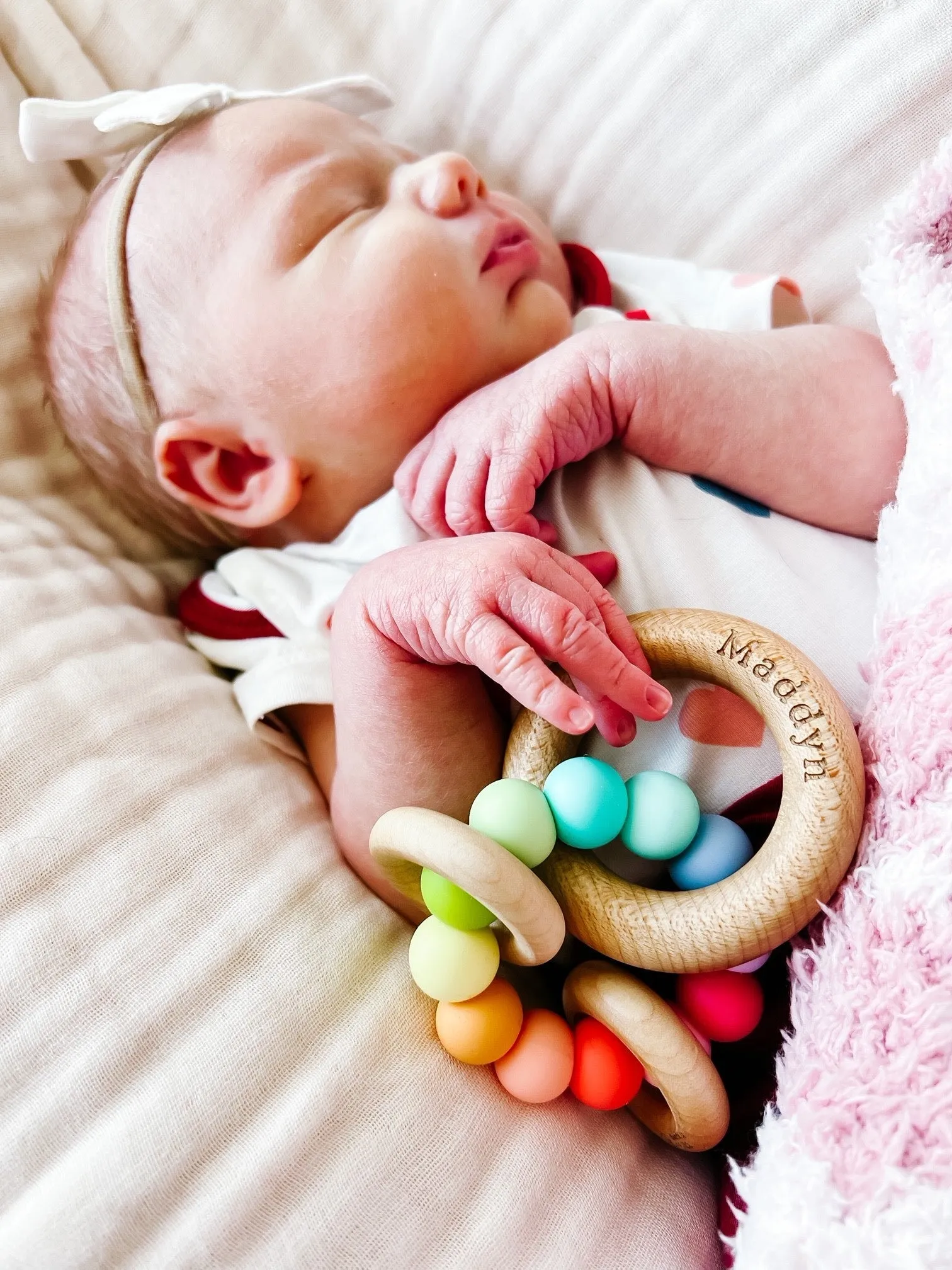 Saturn Ring Wooden Baby Teether