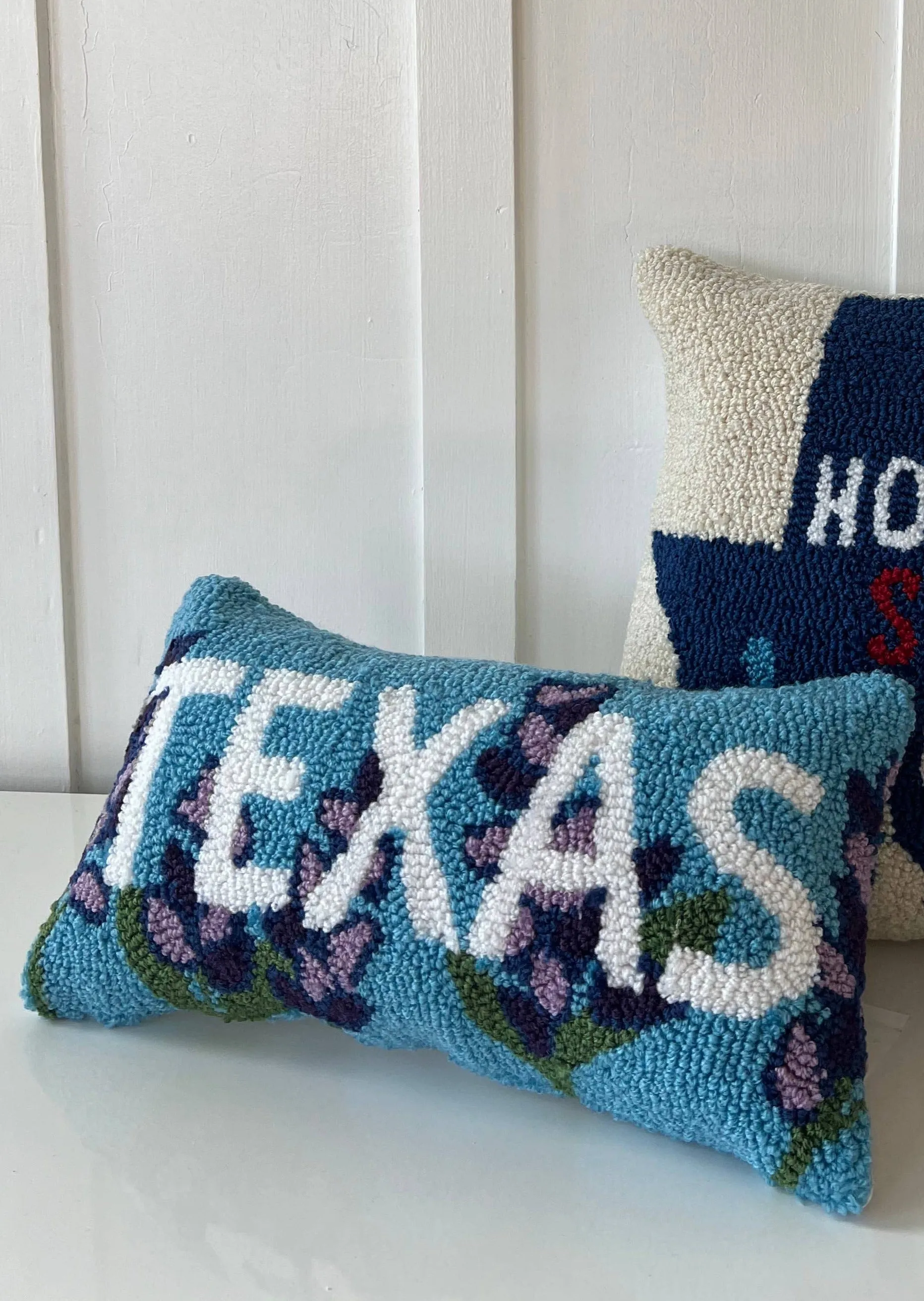 Texas Blue Bonnet Hook Pillow