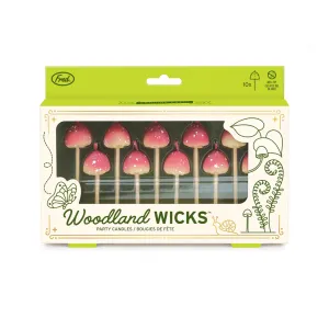 Woodland Wicks Mushroom Shaped Birthday Candles