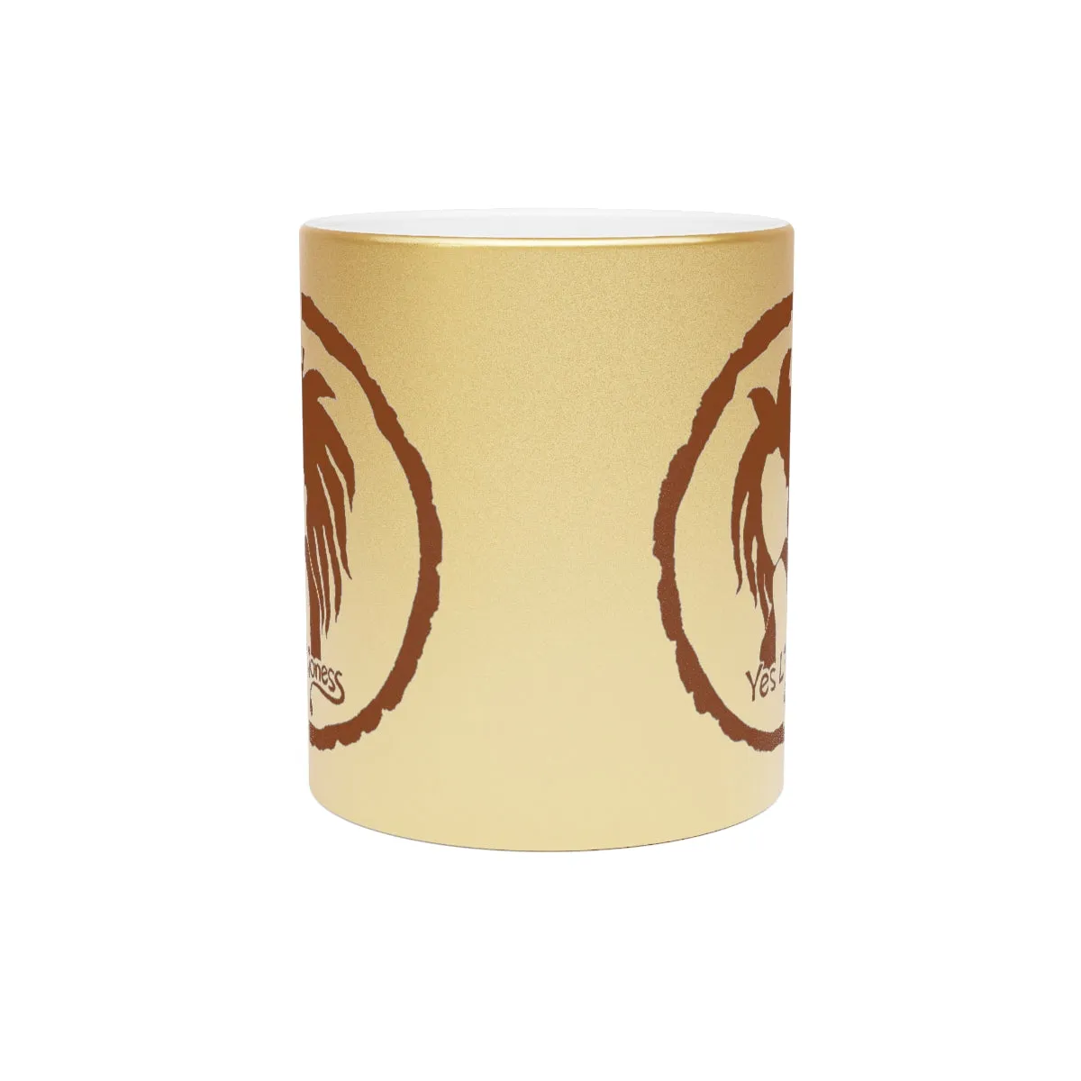 Yes Lioness Logo Metallic Mug (Gold)