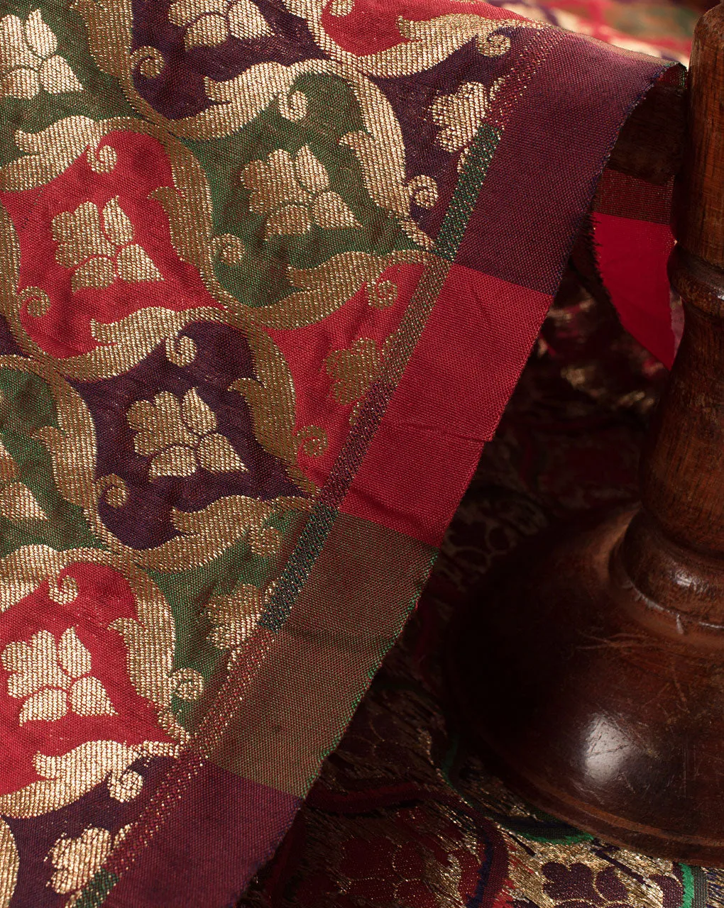 Zari Jacquard Banarasi Kataan Silk Fabric